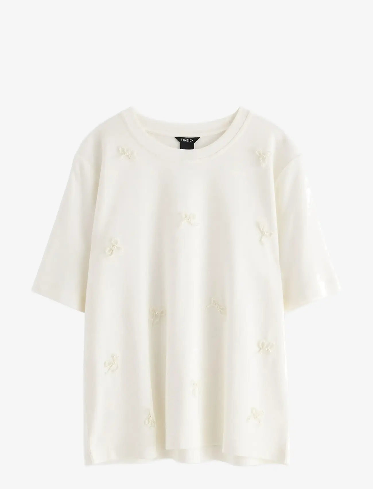 Lindex - Top Josefin - t-shirts - off white - 1