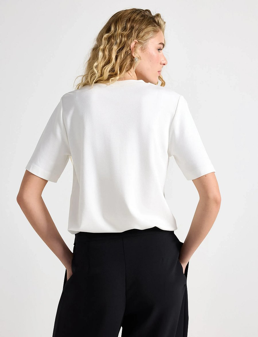 Lindex - Top Josefin - t-shirts - off white - 3