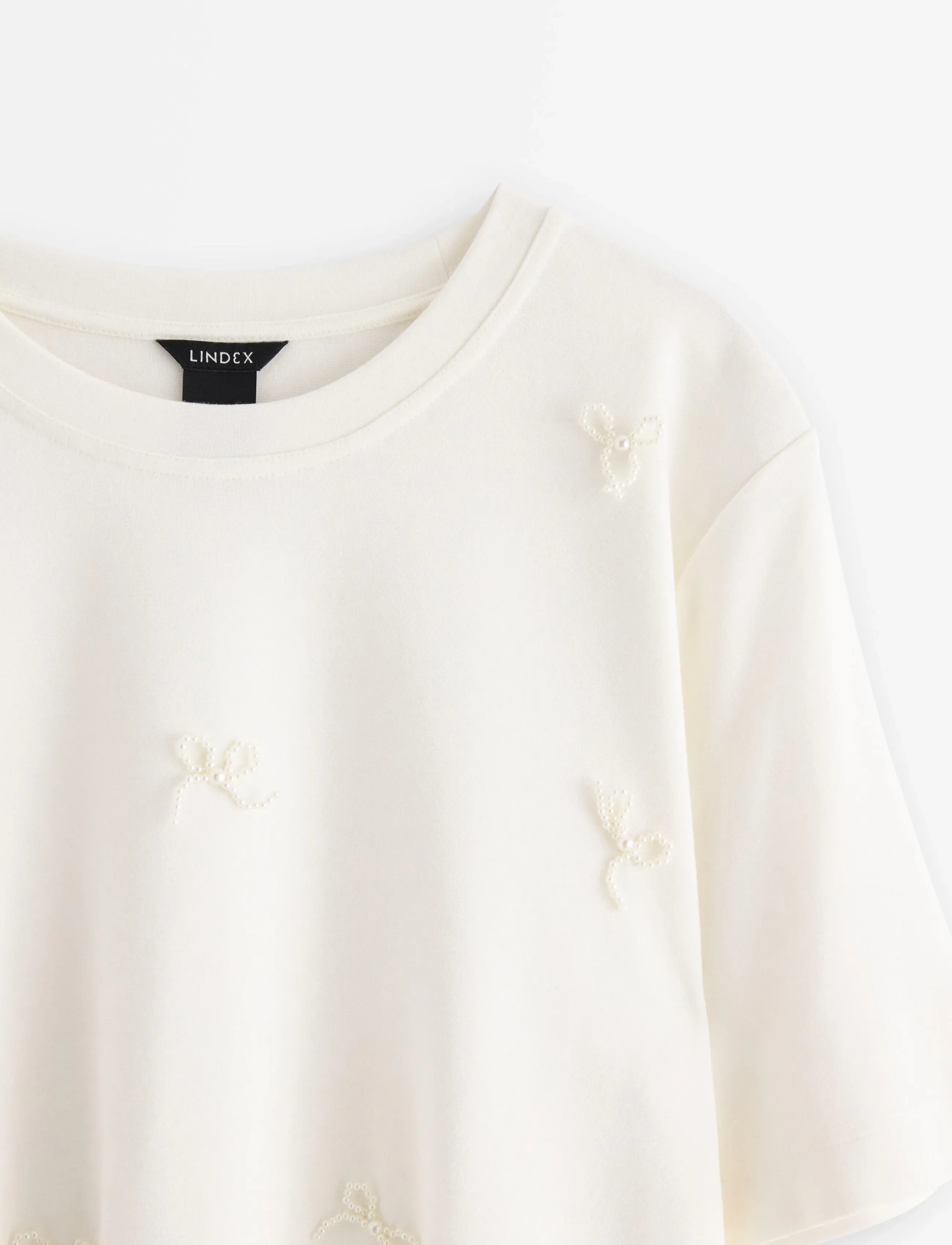 Lindex - Top Josefin - t-shirts - off white - 5