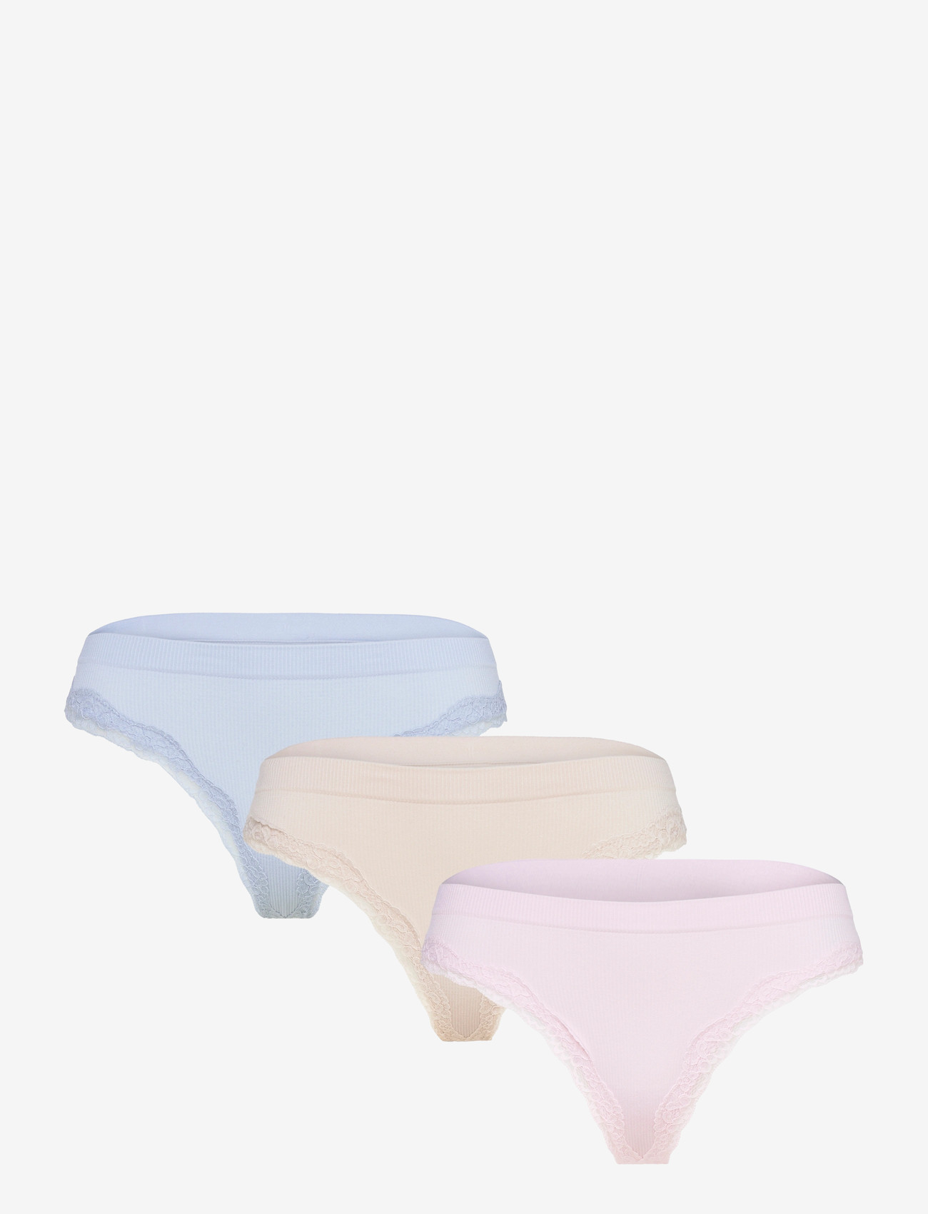 Lindex - Brief thong WILMA seamless rib - string - light dusty lilac - 0
