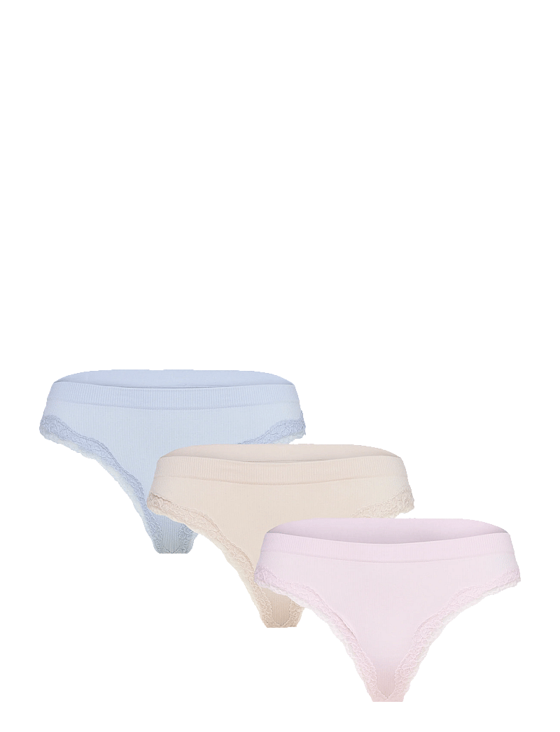 Lindex - Brief thong WILMA seamless rib - string - light dusty lilac - 0