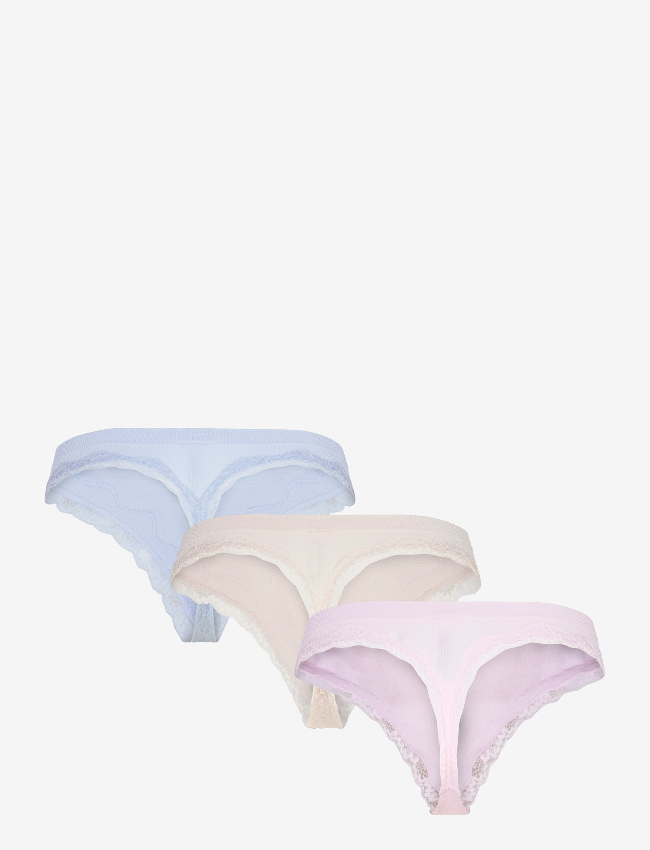 Lindex - Brief thong WILMA seamless rib - string - light dusty lilac - 2