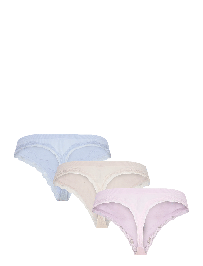Lindex - Brief thong WILMA seamless rib - string - light dusty lilac - 2