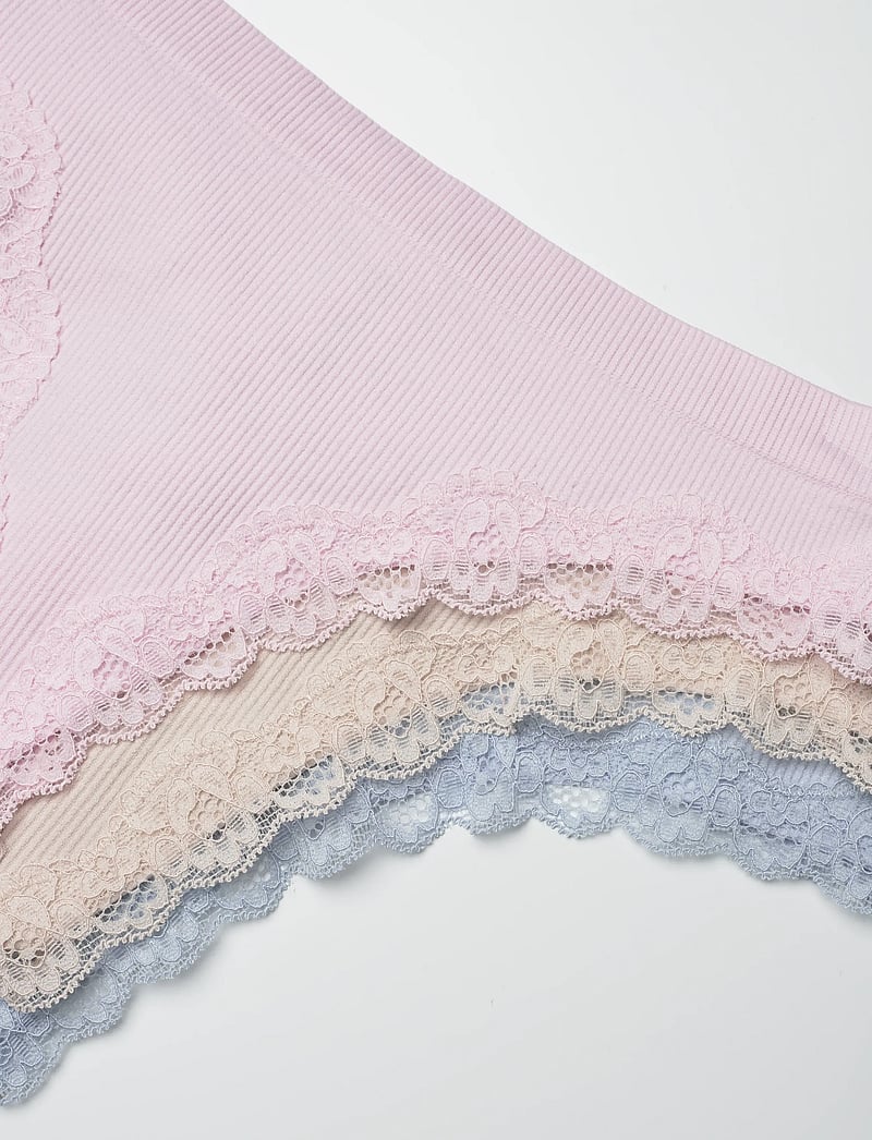 Lindex - Brief thong WILMA seamless rib - string - light dusty lilac - 1