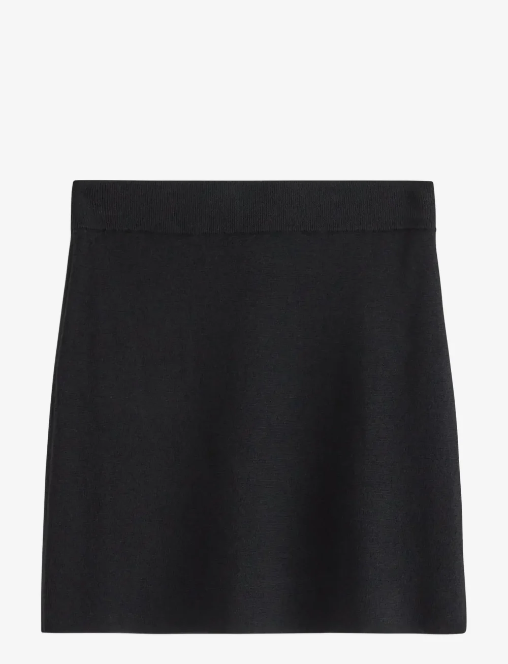 Lindex - Skirt Celia merino wool - stickade kjolar - black - 1