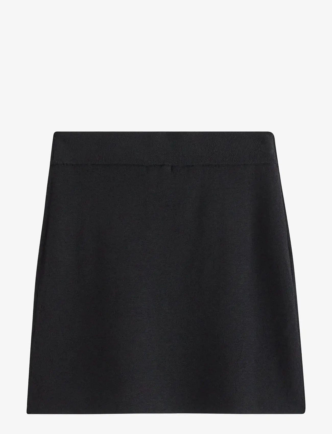 Lindex - Skirt Celia merino wool - kootud seelikud - black - 2