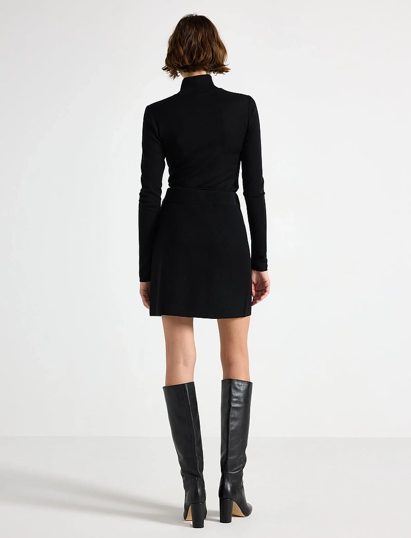 Lindex - Skirt Celia merino wool - kootud seelikud - black - 3