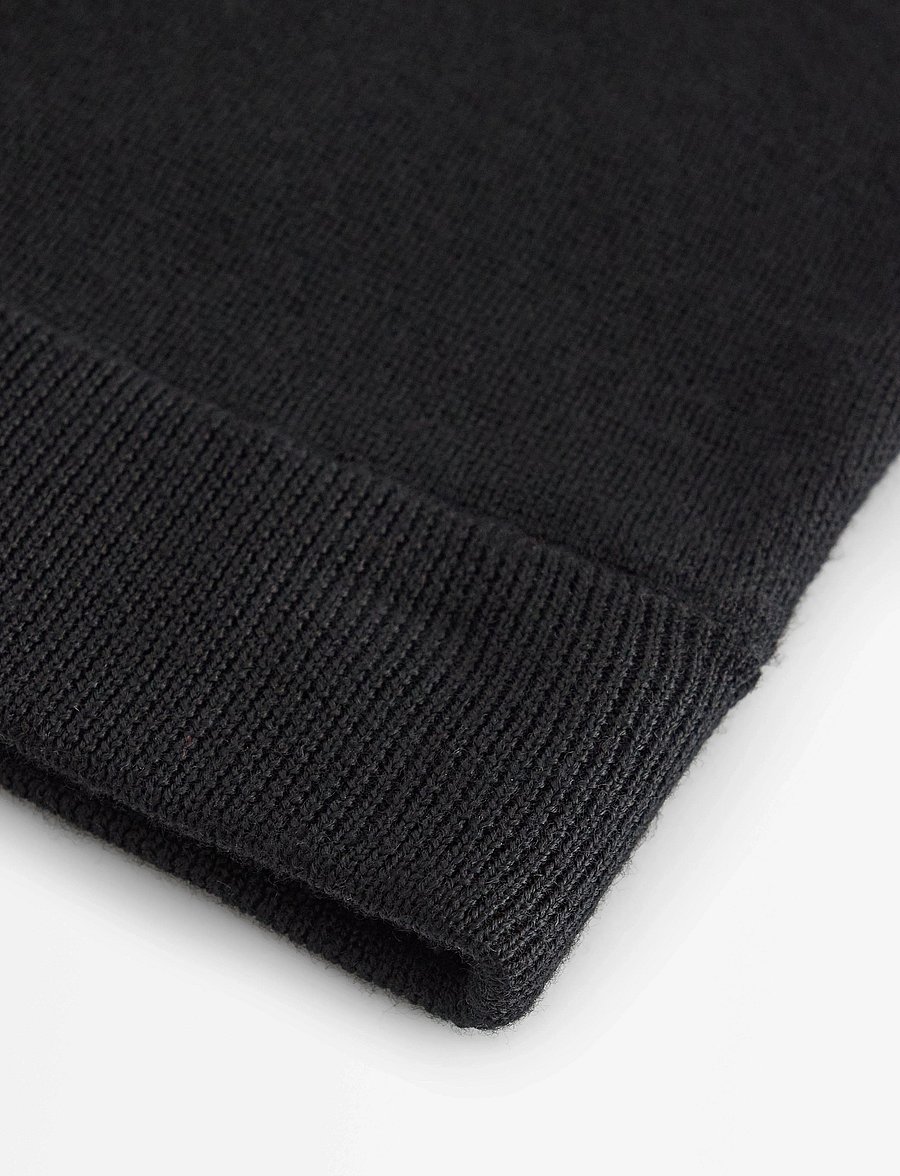 Lindex - Skirt Celia merino wool - adīti svārki - black - 5
