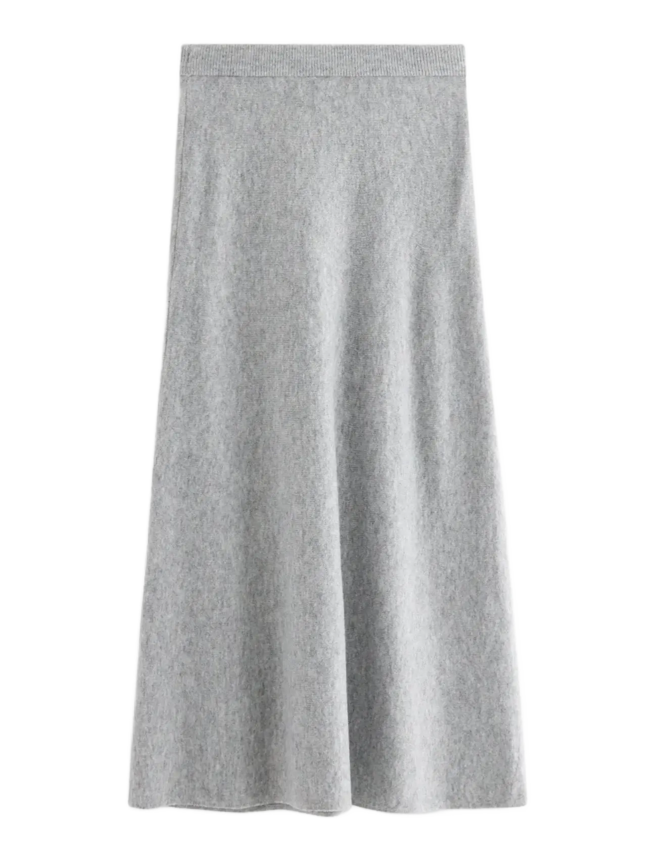 Lindex - Stickad maxikjol - madalaimad hinnad - grey melange - 2