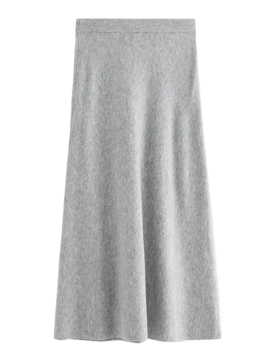 Lindex - Stickad maxikjol - midikleidid - grey melange - 2
