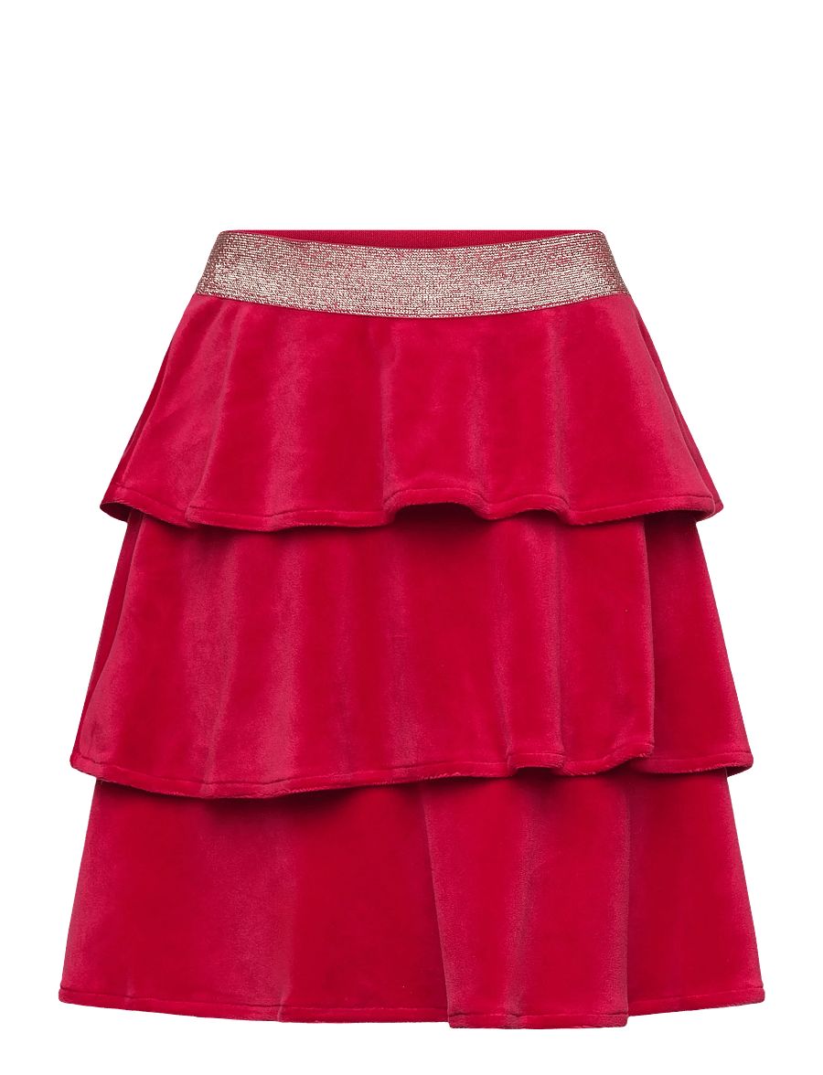 Lindex - Skirt velour - korte nederdele - dark red - 0