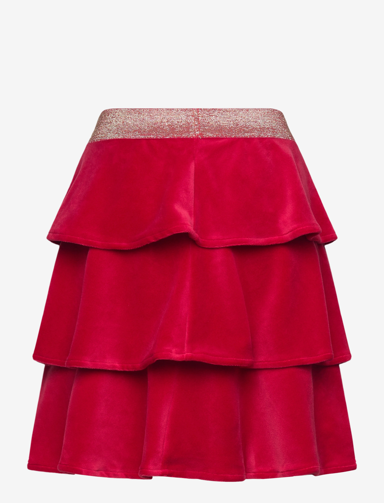Lindex - Skirt velour - kurze röcke - dark red - 1