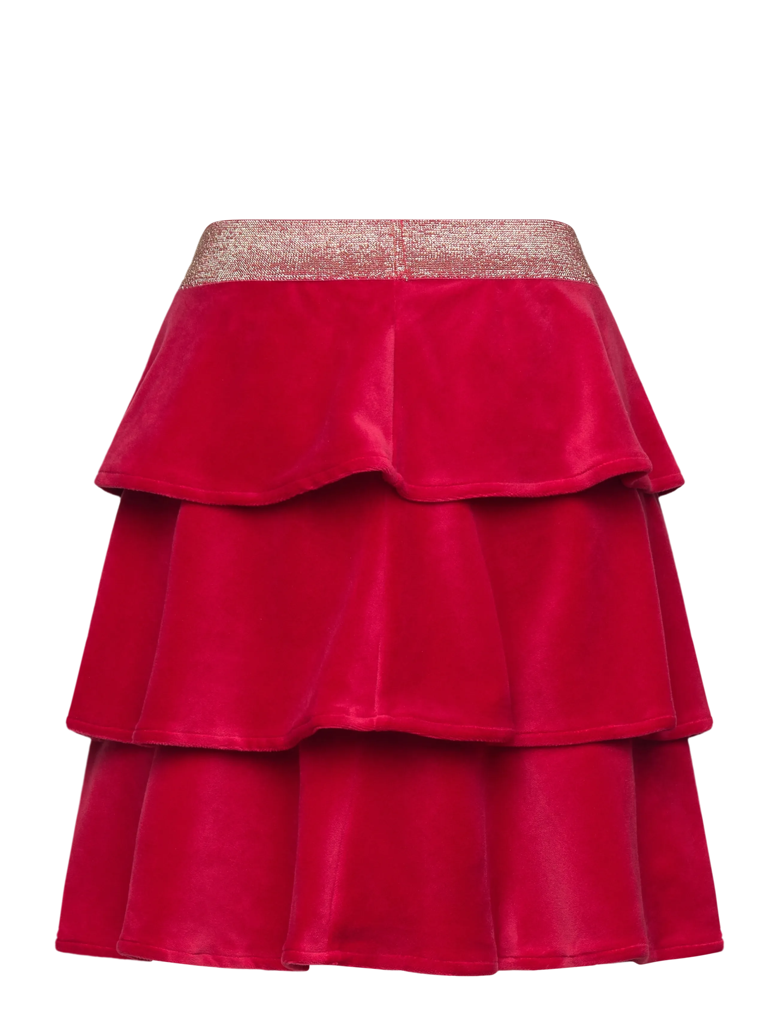 Lindex - Skirt velour - kurze röcke - dark red - 1