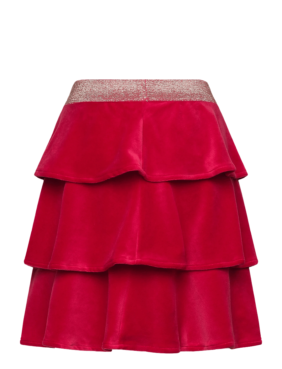 Lindex - Skirt velour - korte nederdele - dark red - 1