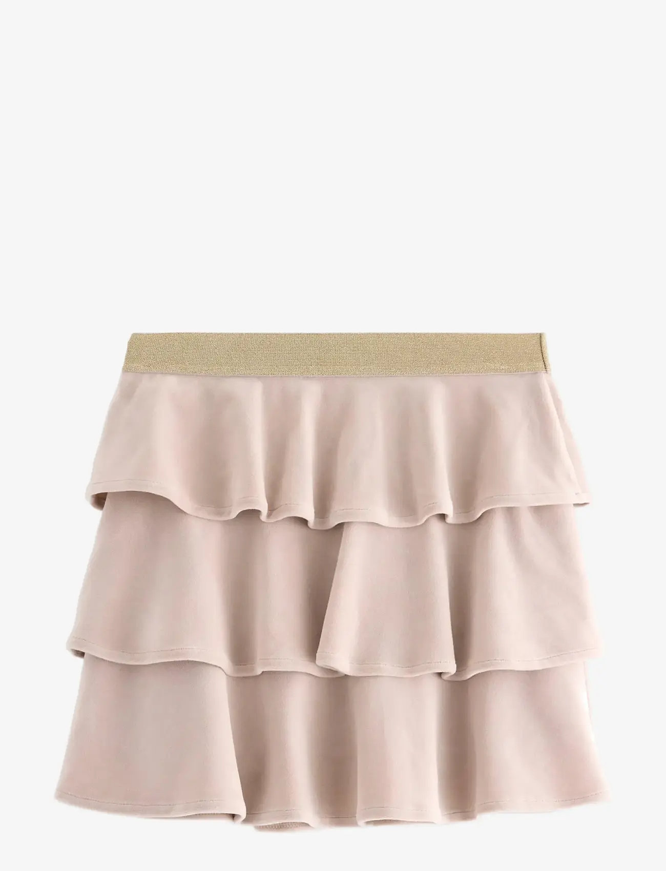 Lindex - Skirt velour - korta kjolar - light grey - 1