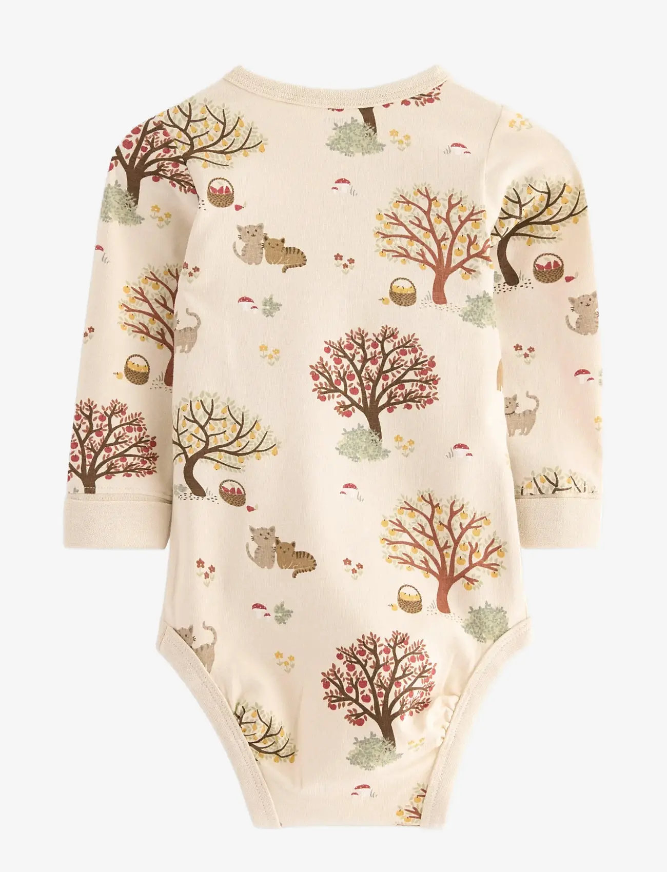 Lindex - Body Autumn tree - langærmede bodyer - light beige - 1