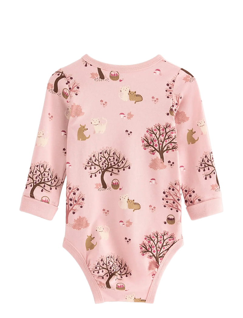 Lindex - Body Autumn tree - långärmade bodies - light dusty pink - 1