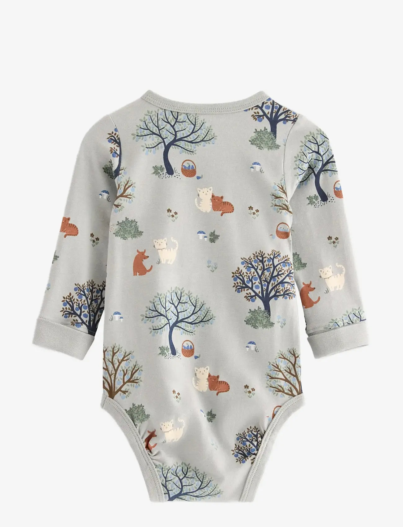 Lindex - Body Autumn tree - långärmade bodies - light dusty turquoise - 1