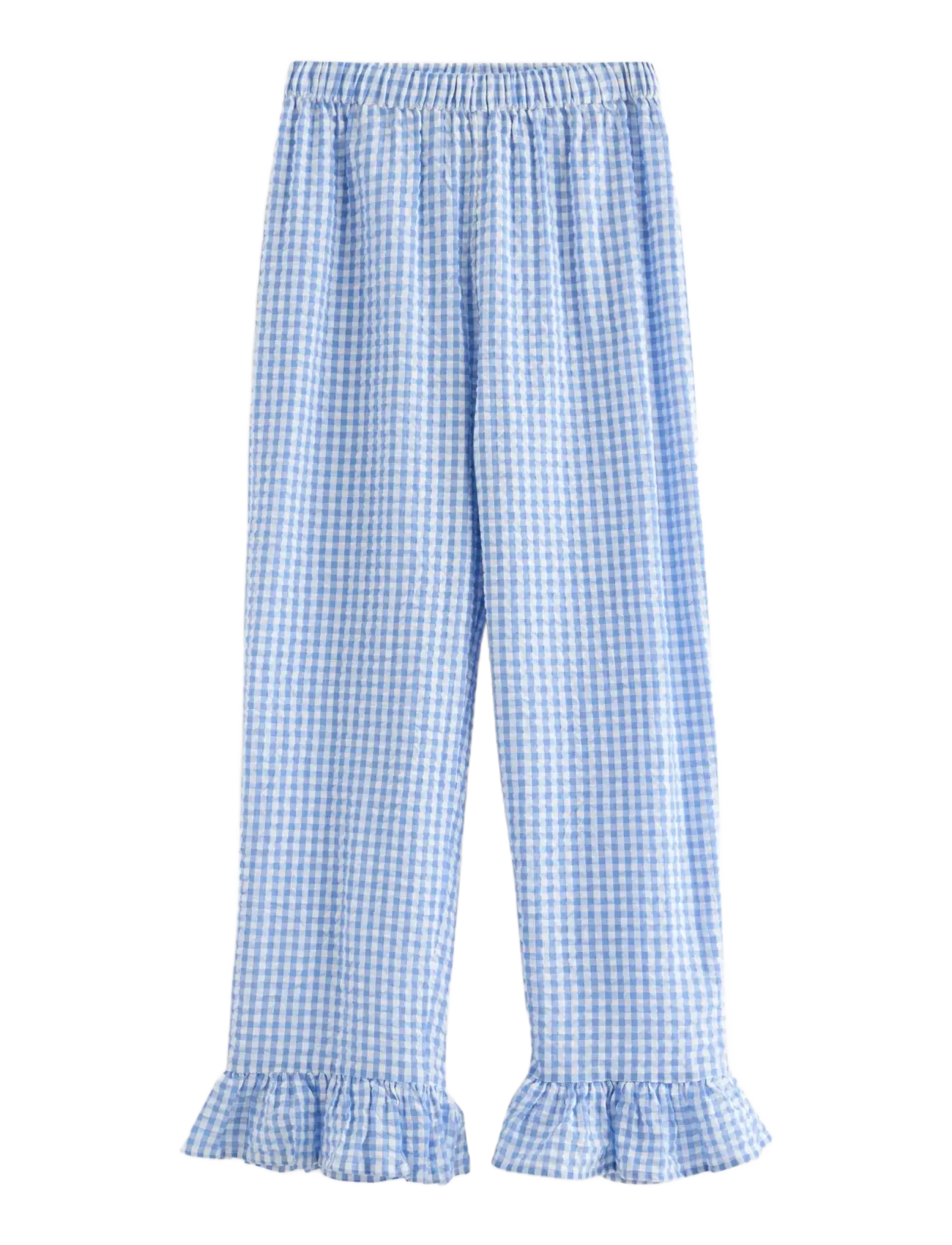 LINDEX Pyjama Hosen In Seersucker Blau - XS - Damen