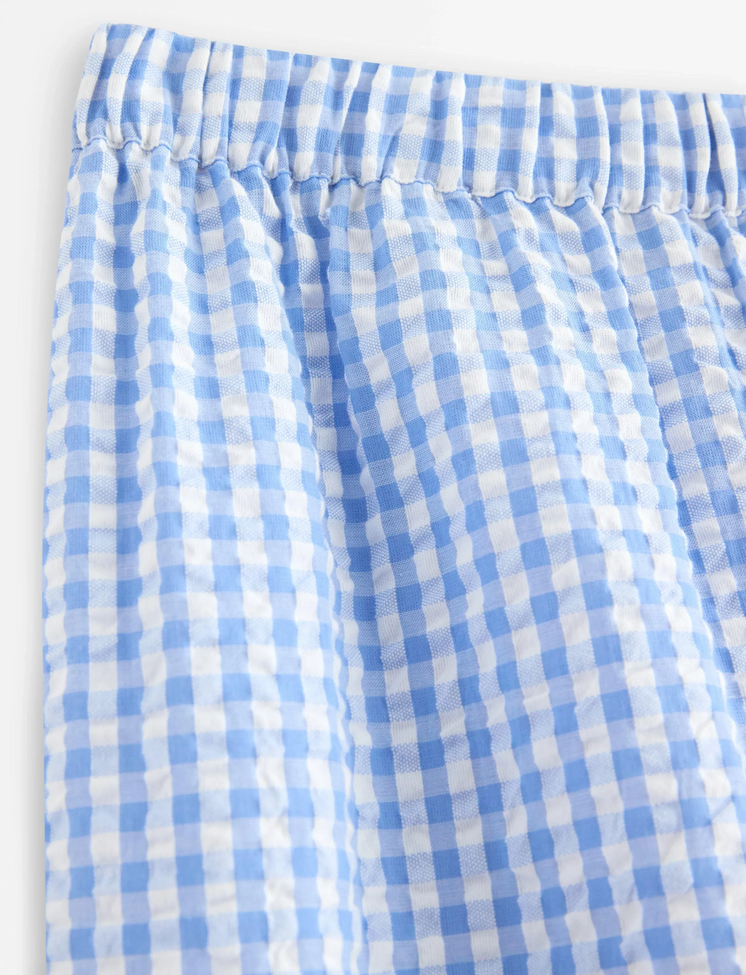 Lindex - Pyjama trousers in seersucker - natbukser - light blue - 5