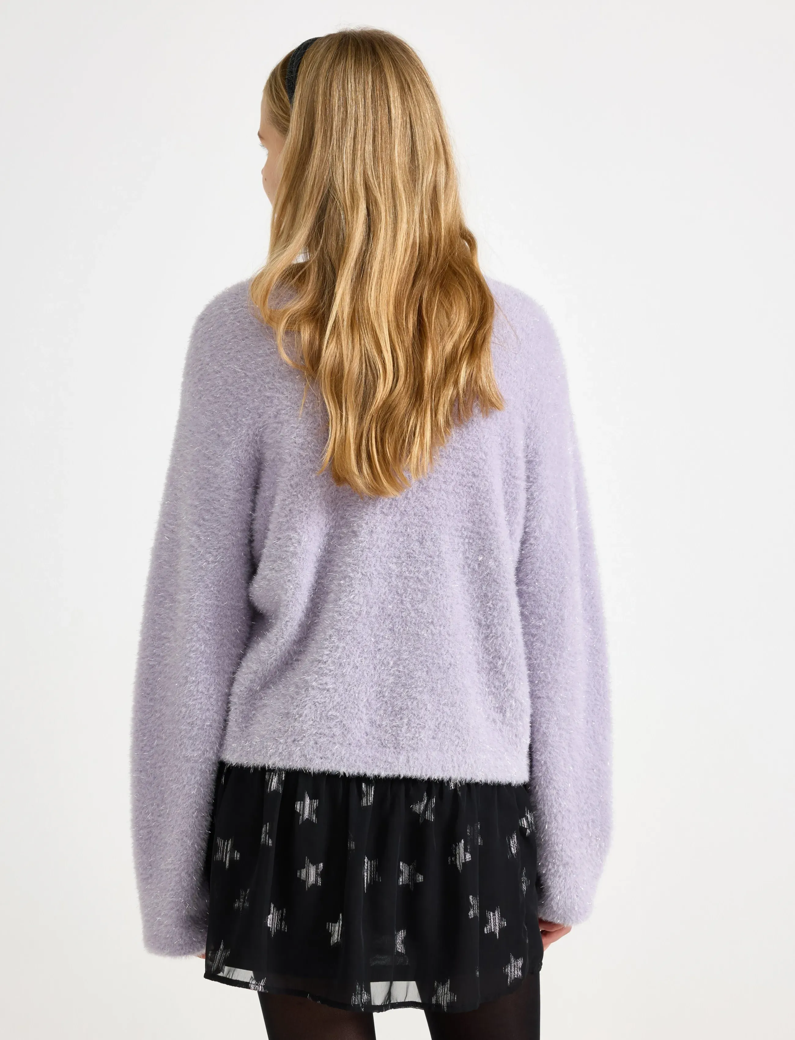 Lindex - Cardigan i fjädergarn - cardigans - light dusty lilac - 3