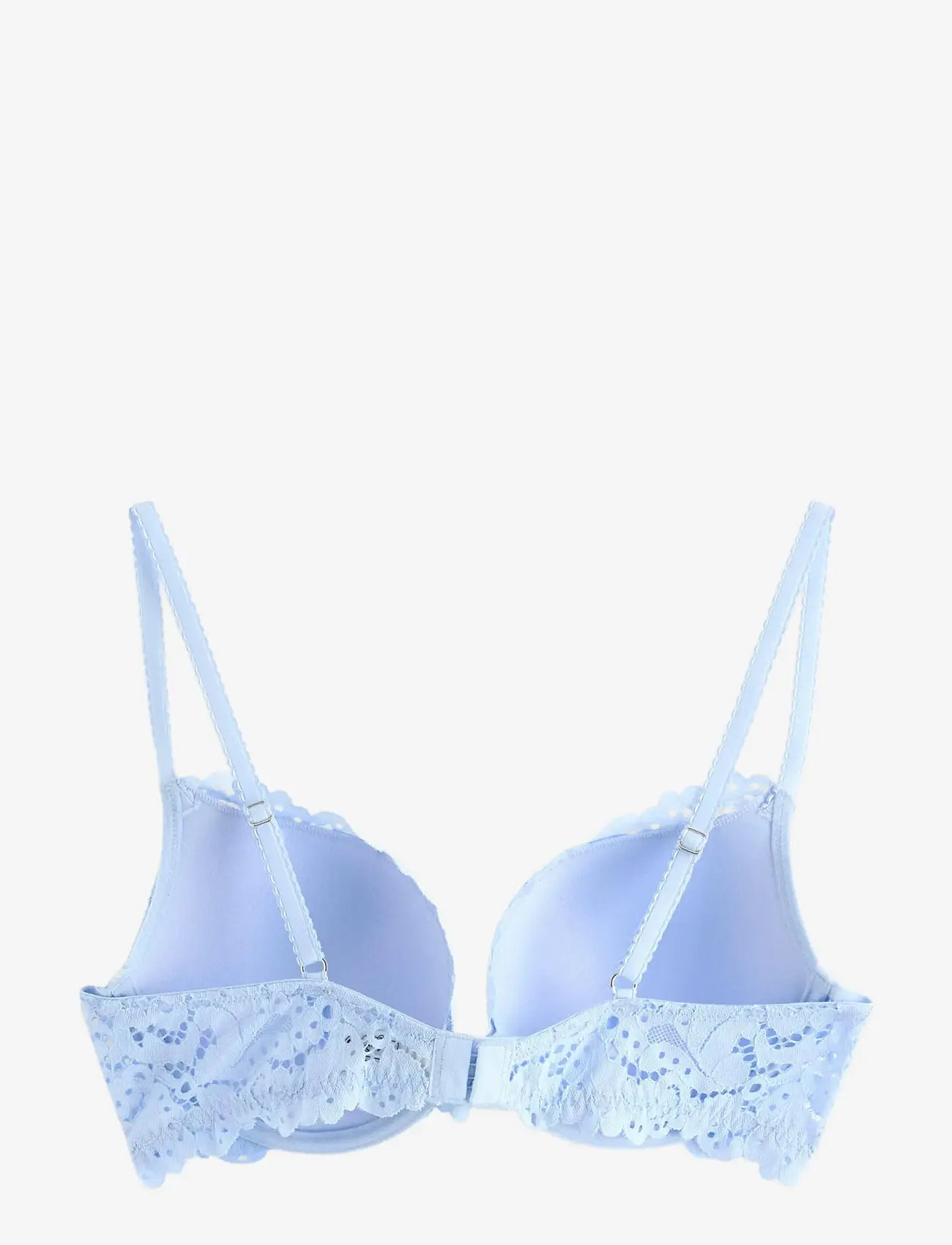 Lindex - Malva push-up bra with lace - push up bh'er - light blue - 2