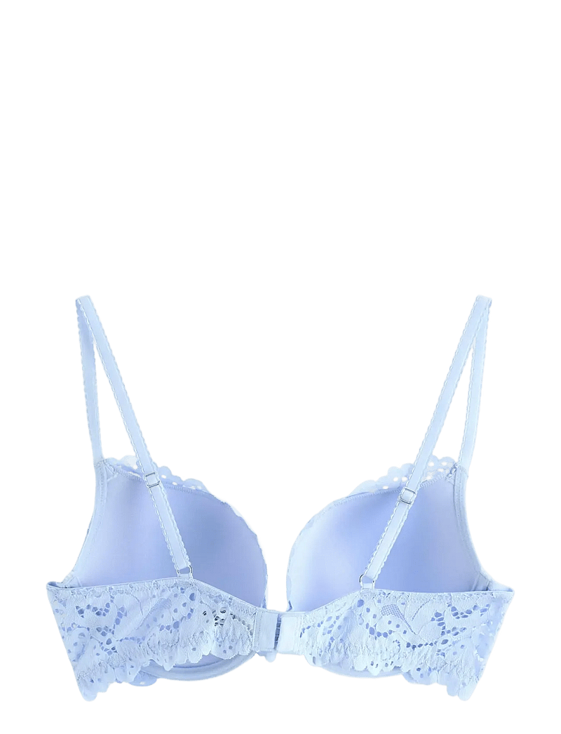 Lindex - Malva push-up bra with lace - push up bh'er - light blue - 2
