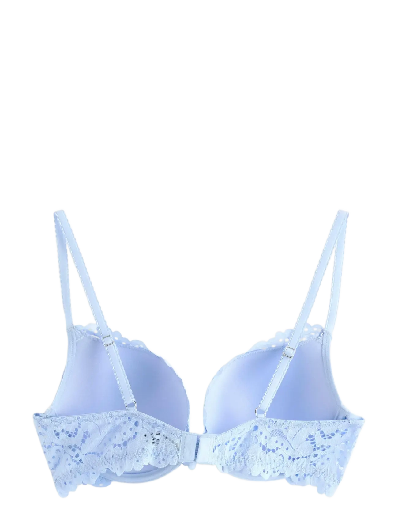 Lindex - Malva push-up bra with lace - push-up bhs - light blue - 2