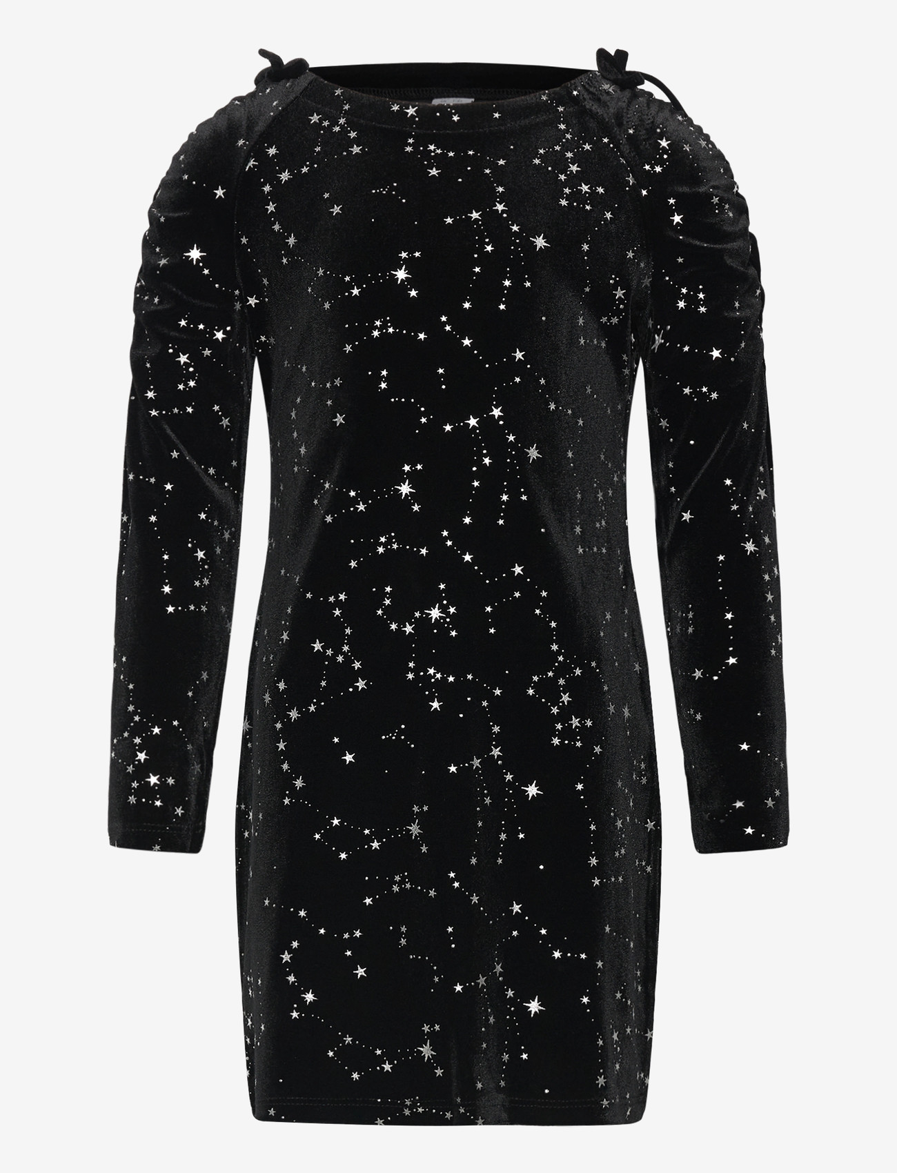 Lindex - Dress long sleeve velvet - pikkade varrukatega vabaaja kleidid - black - 1