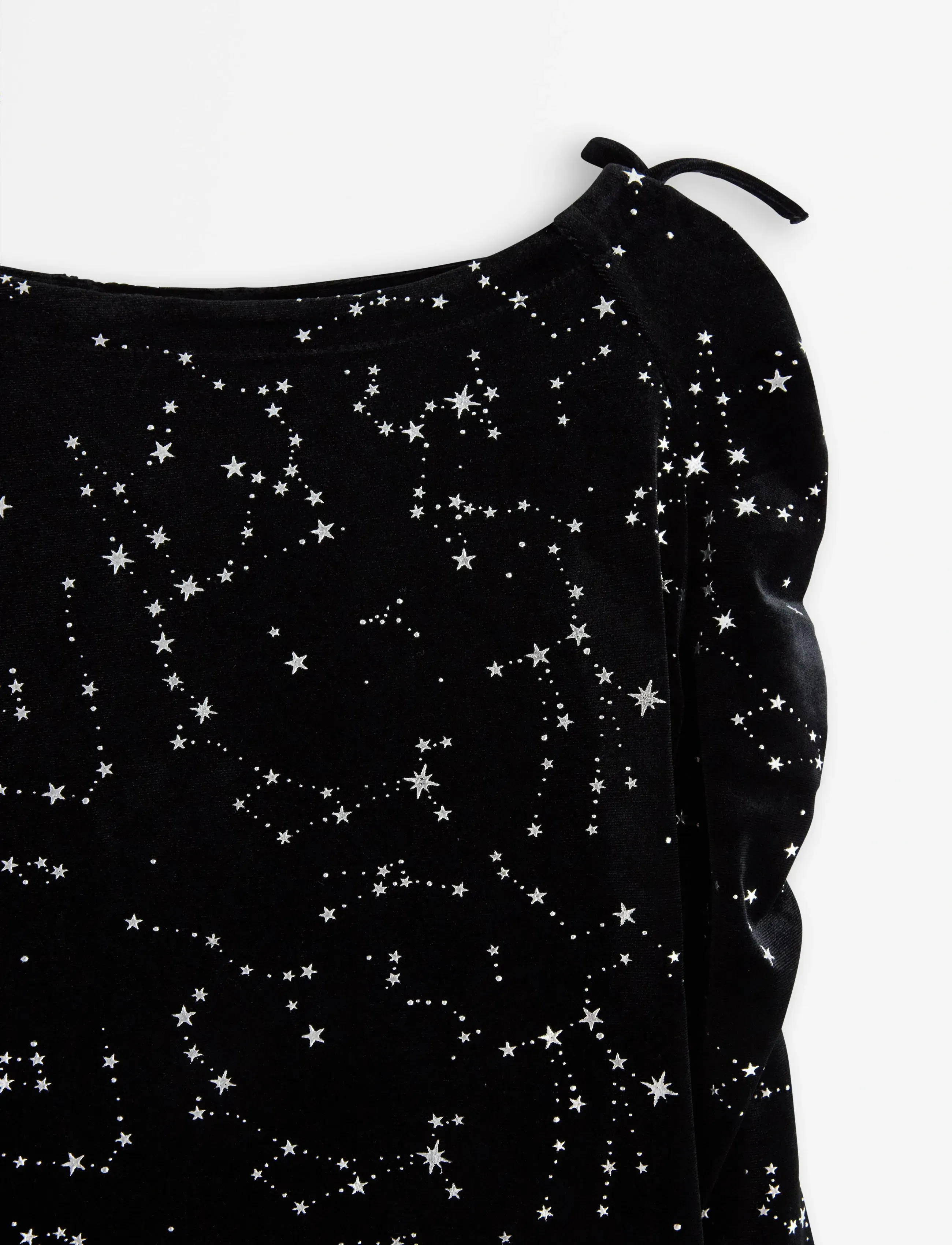 Lindex - Dress long sleeve velvet - langærmede hverdagskjoler - black - 5