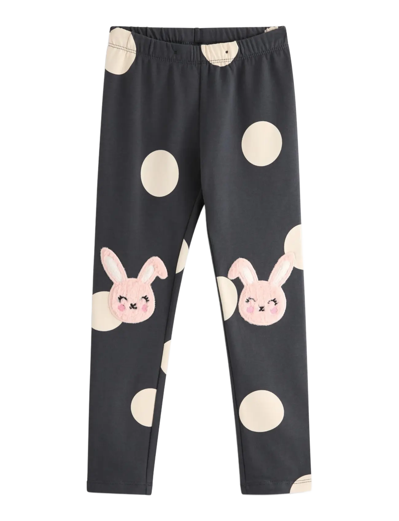 LINDEX Leggings Br Aop Knee Applique Grau - 98 - Kinder