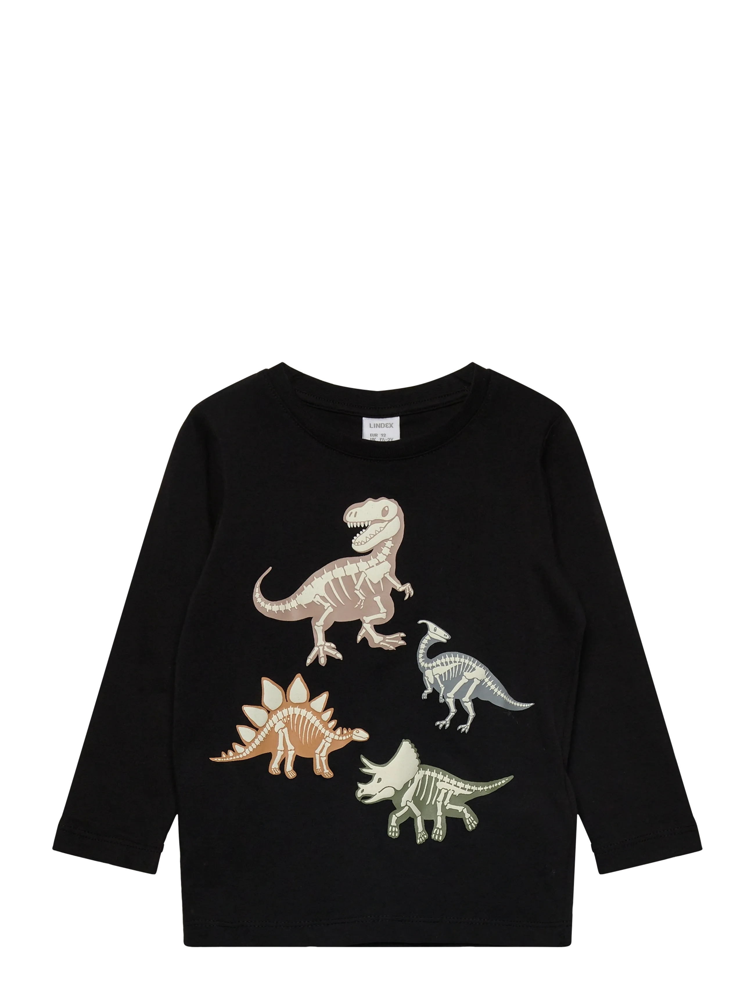 LINDEX Langærmet Oberteil Schwarz - 92 - Kinder