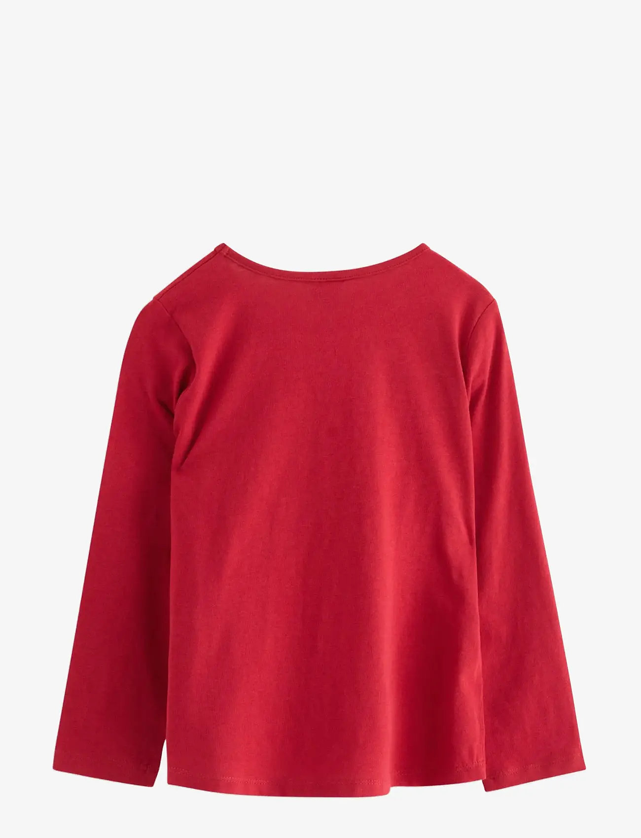 Lindex - Top ls pile applique - langærmede t-shirts - dark red - 2