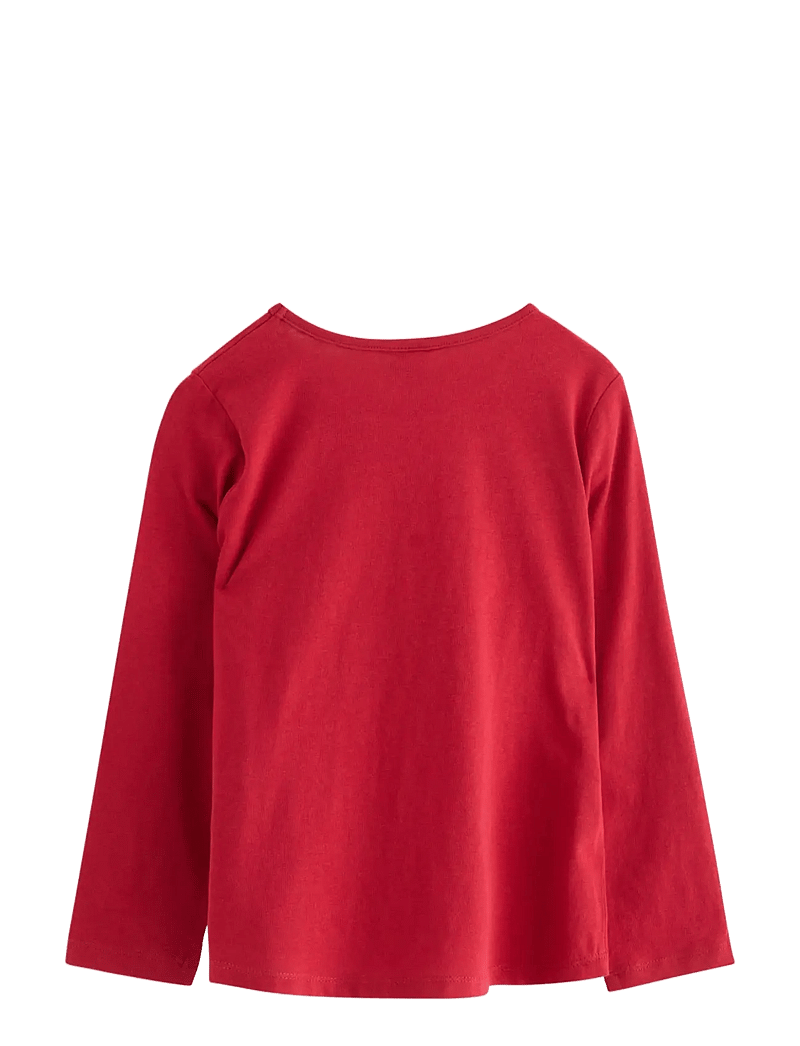 Lindex - Top ls pile applique - t-shirts à manches longues - dark red - 2