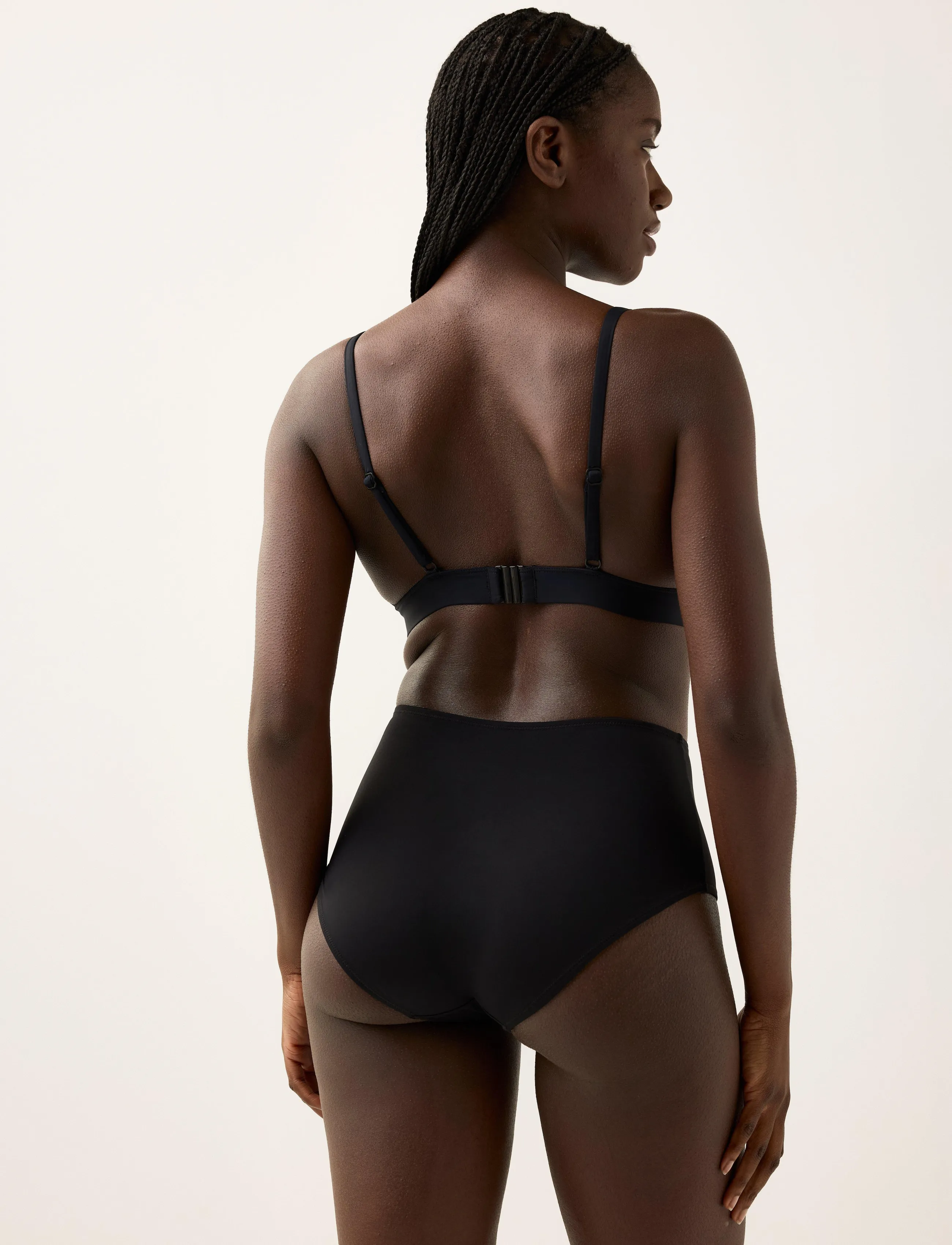 Lindex - Bikini bottom with high waist - high waist bikini bottoms - black - 3