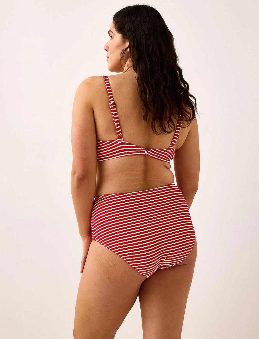 Lindex - Swim Bra LiljaT shirt Y D Crep - bikinitoppar med bygel - red - 3
