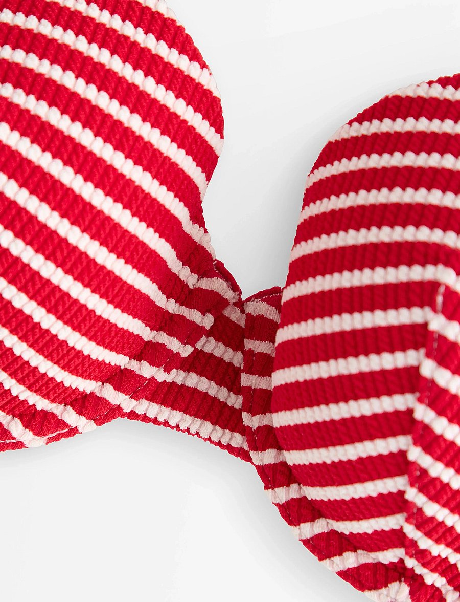 Lindex - Swim Bra LiljaT shirt Y D Crep - bikinitoppar med bygel - red - 5