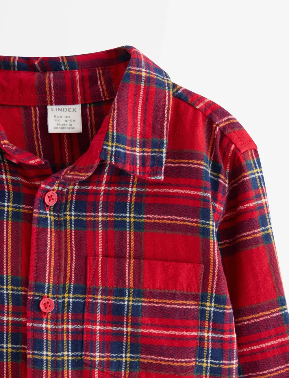 Lindex - Rutete skjorte - long-sleeved shirts - dark dusty red - 5