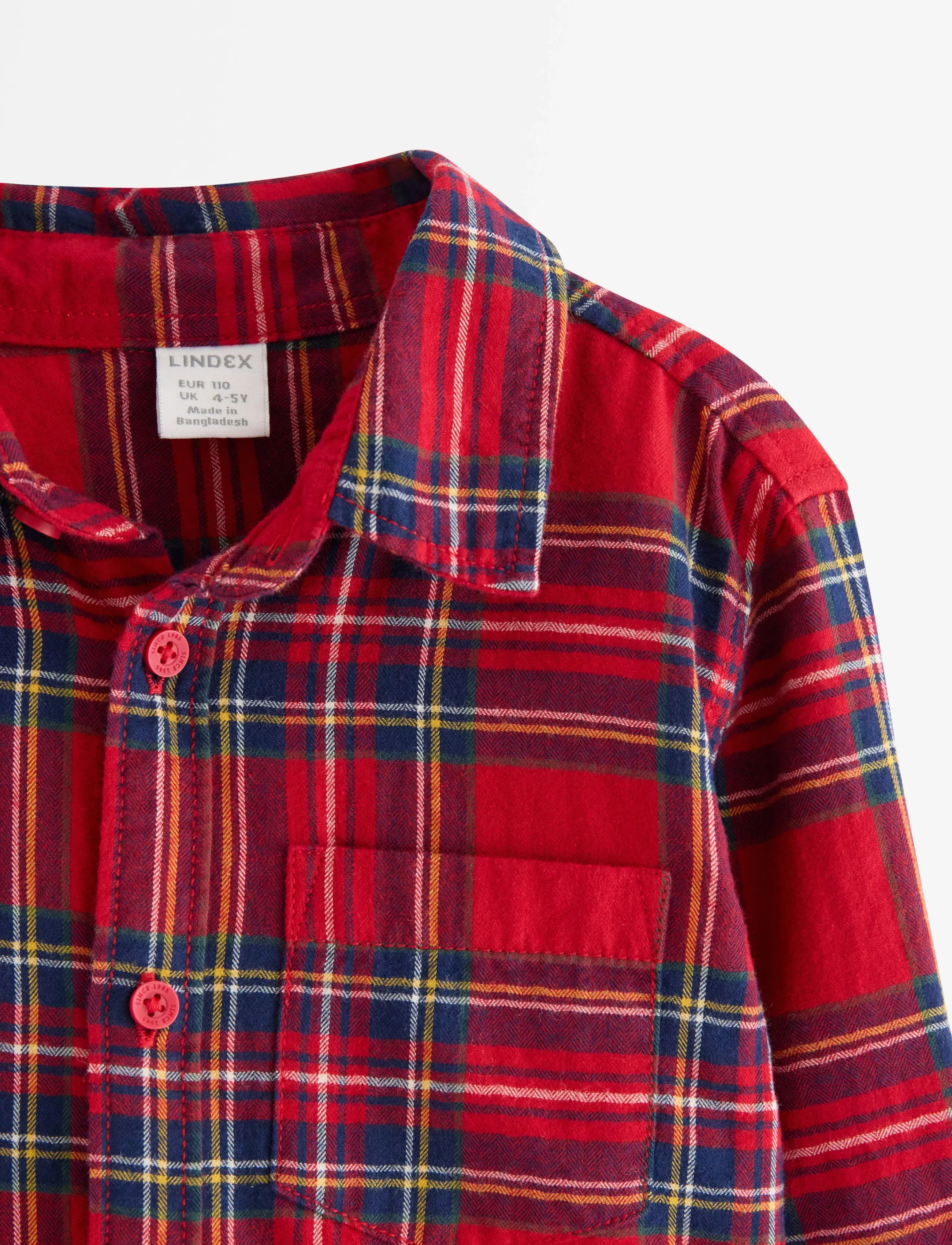 Lindex - Ternet skjorte - langærmede skjorter - dark dusty red - 5
