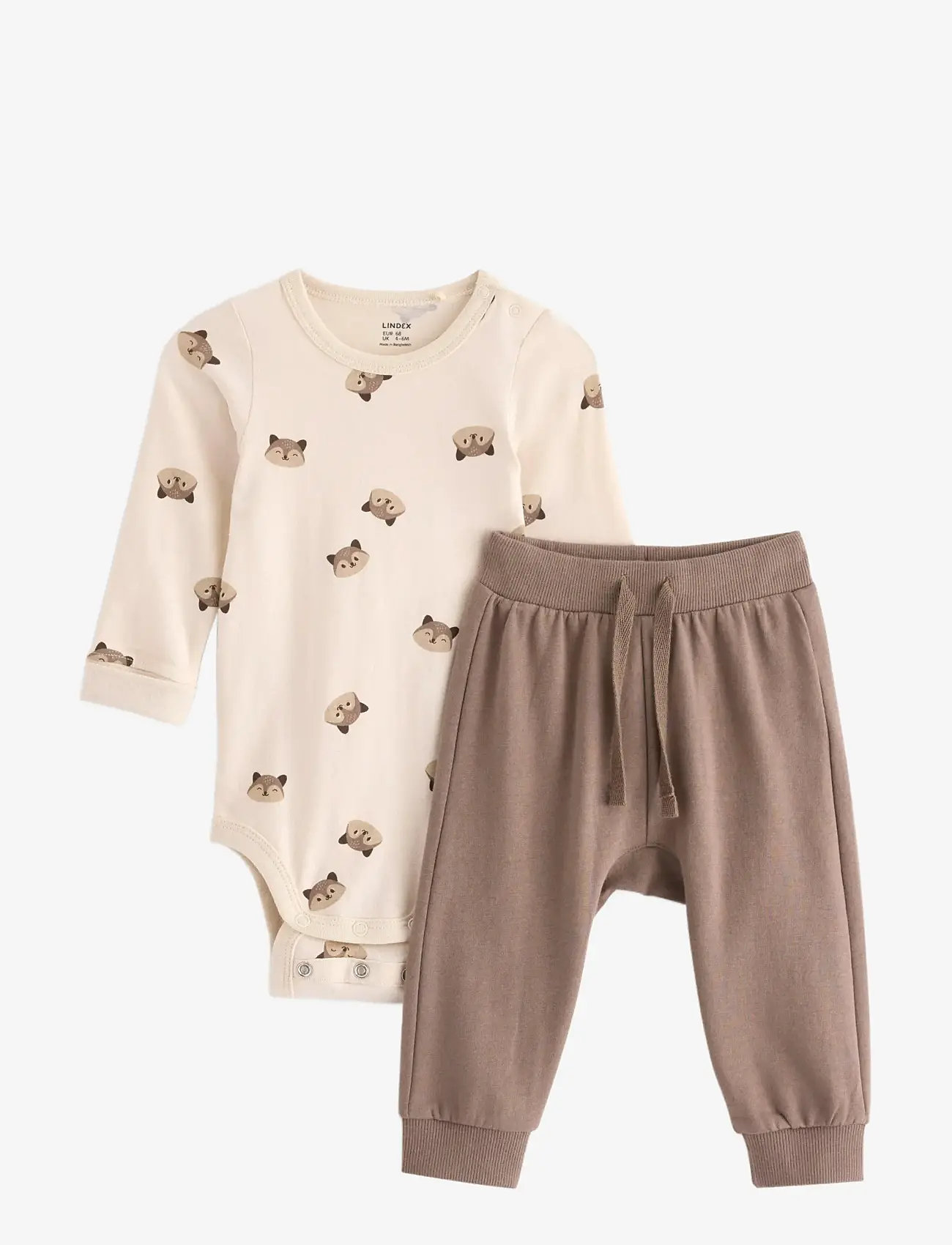 Lindex - Set Body trousers BF Raccoon - sets with body - light beige - 0