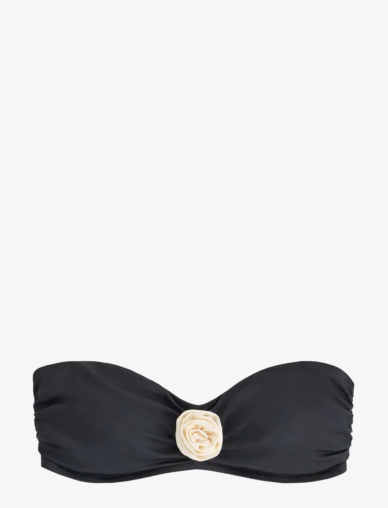 Lindex - Bandeau bikini top - bandeau bikini - black - 1