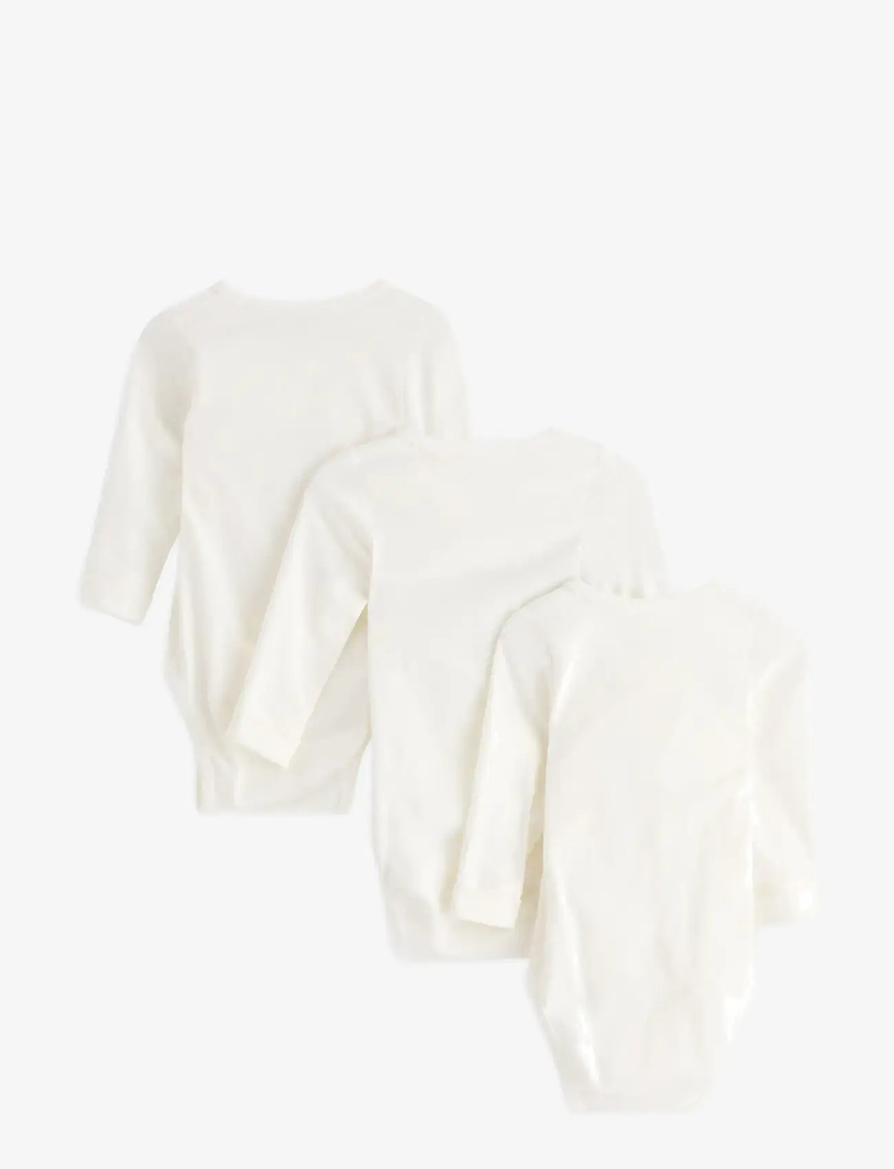 Lindex - Body wrap basic 3 pack - slå-om-bodyer - light dusty white - 1