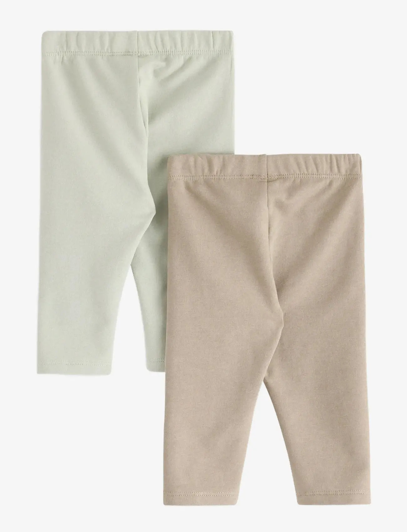 Lindex - Leggings brushed inside basic - efterårstøj - light dusty green - 1