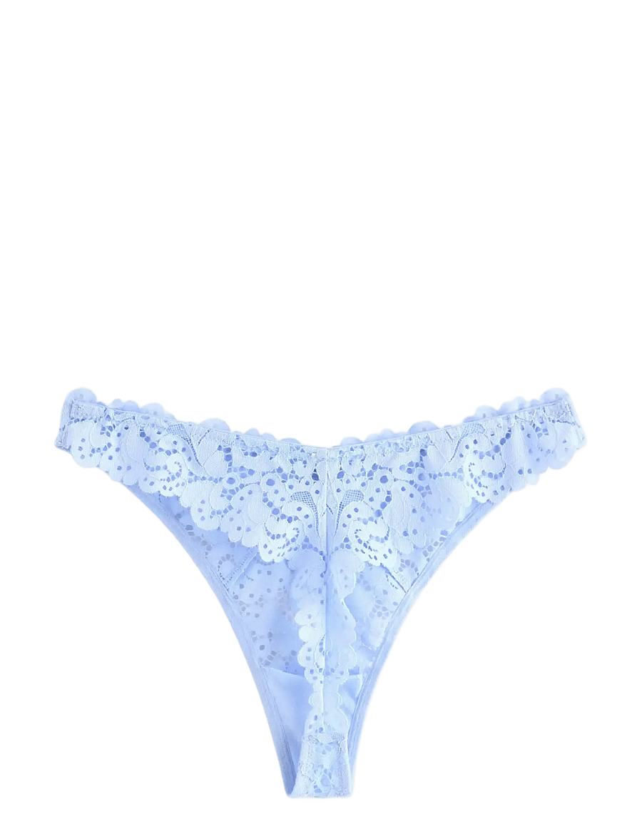 Lindex - Thong with regular waist - thongs - light blue - 2