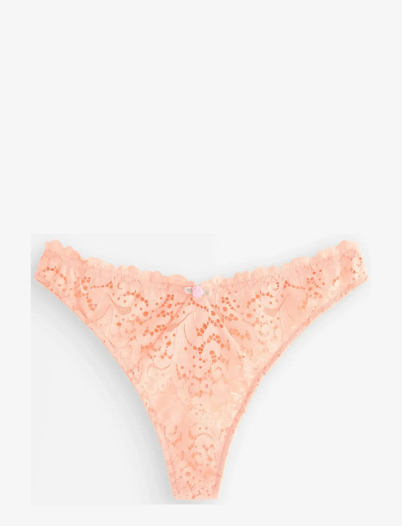 Lindex - Thong with regular waist - stringid - light dusty coral - 1
