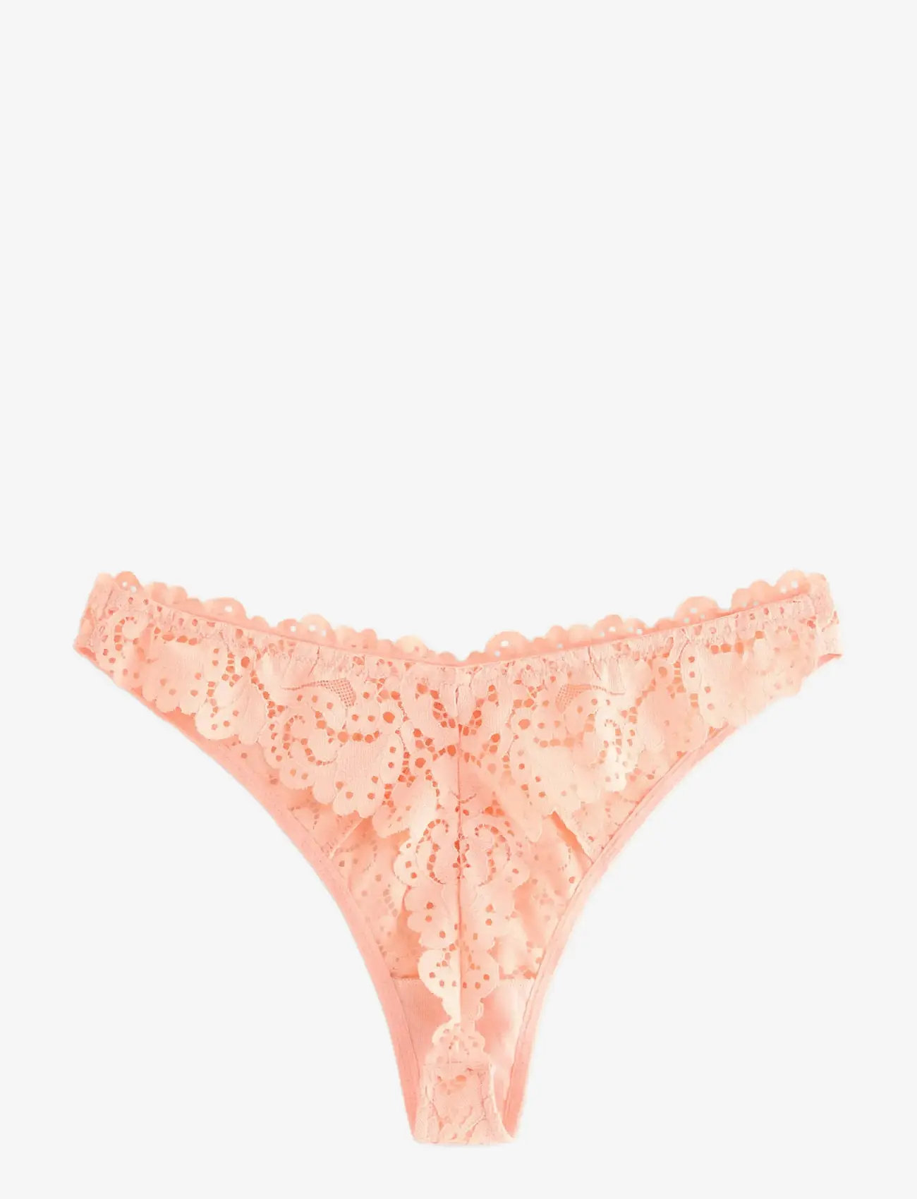 Lindex - Thong with regular waist - stringid - light dusty coral - 2