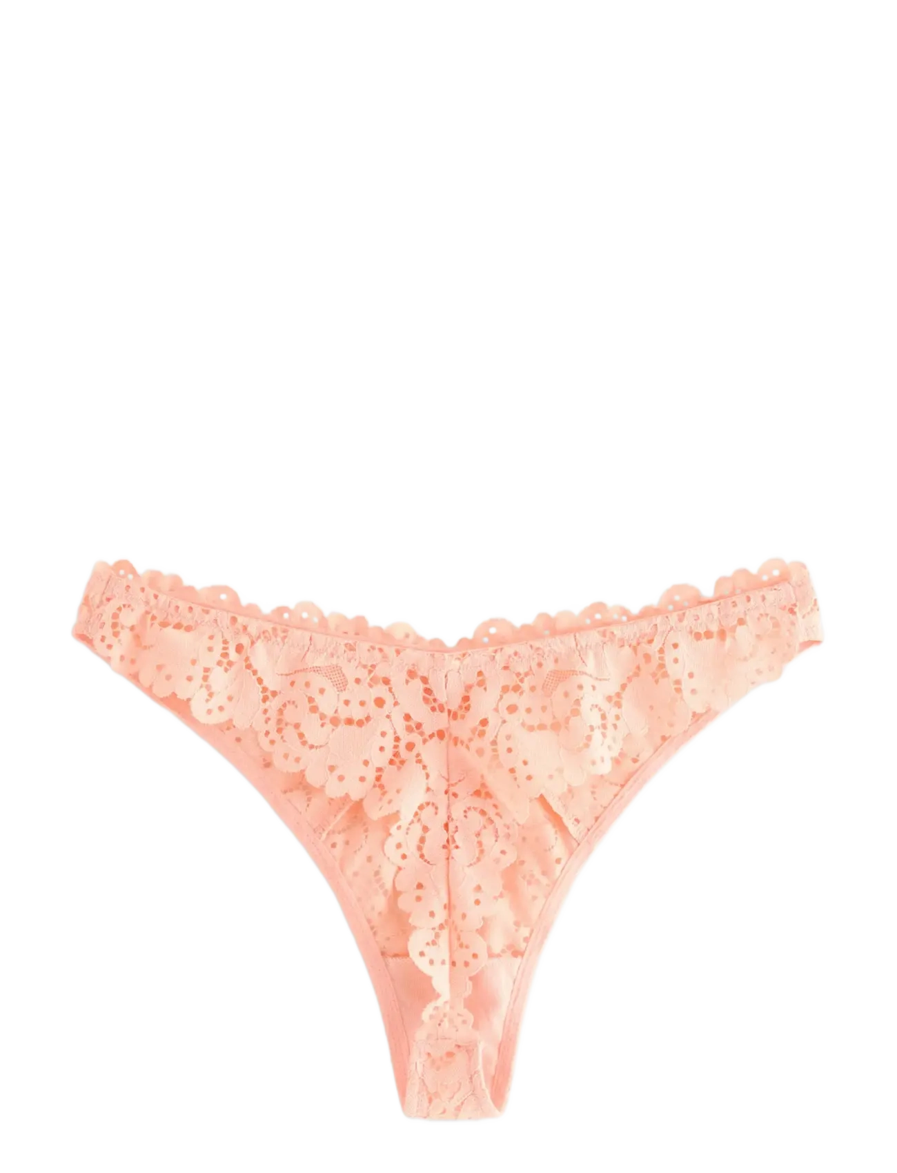 Lindex - Thong with regular waist - stringtrosor - light dusty coral - 2