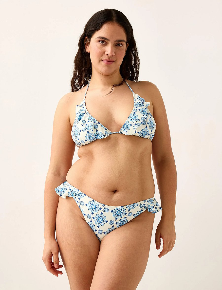 Lindex - Triangle bikini bra - kolmnurksed bikiinid - blue - 0