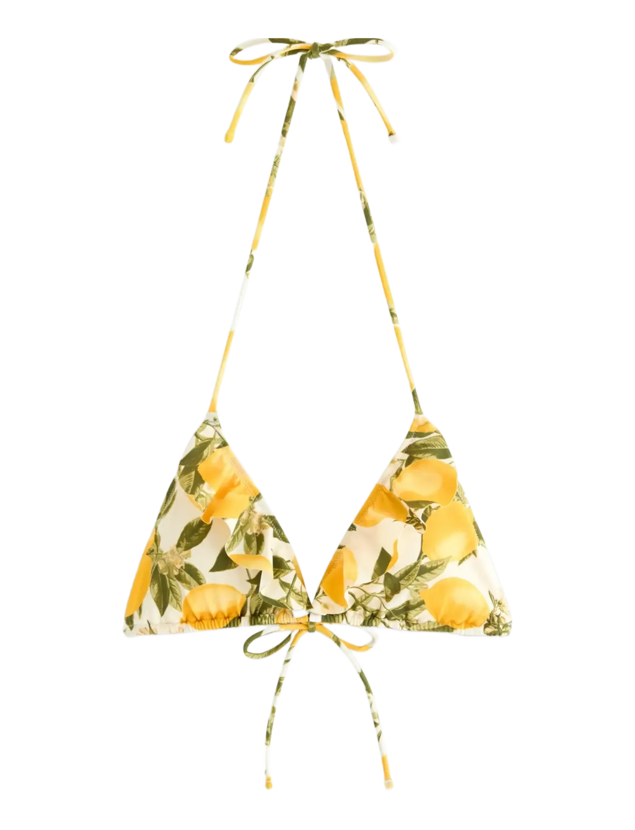 LINDEX Triangle Bikini BH Gelb - L - Damen