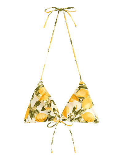 Lindex Triangle bikini bra - Bikini Tops - DARK DUSTY YELLOW / yellow